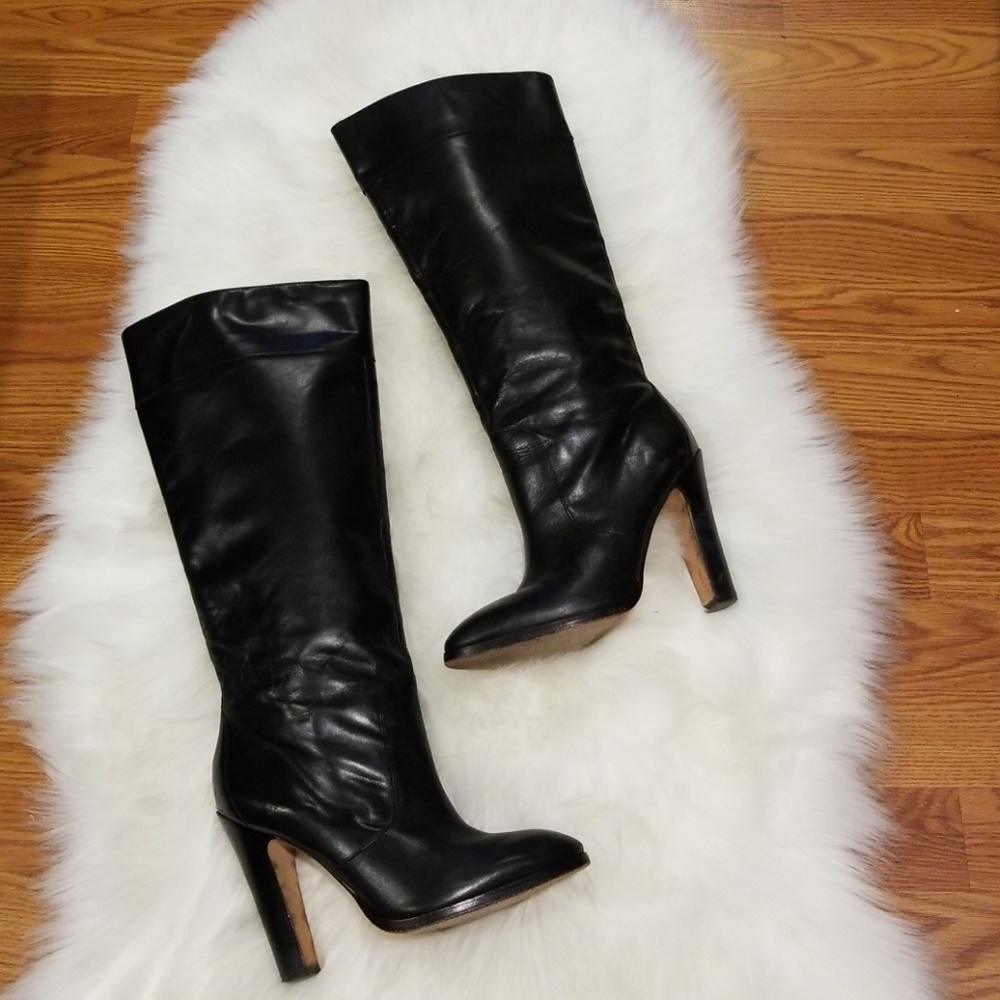 Black Michael Kors knee high Boots